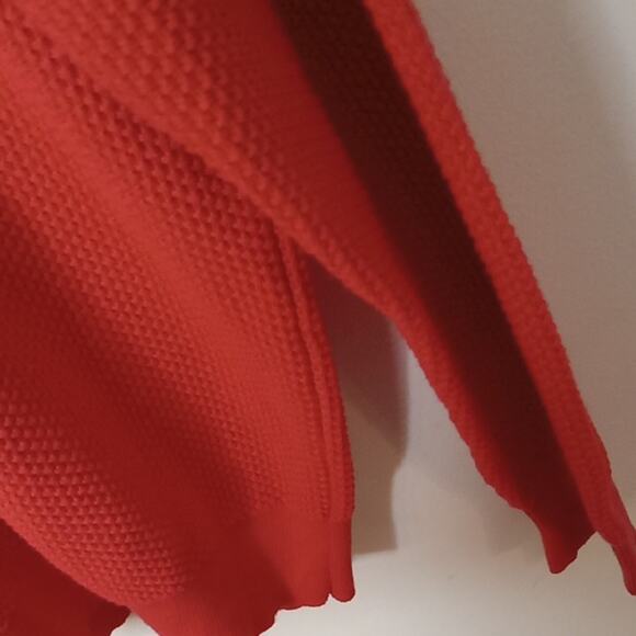 Croft & Barrow Men's Large Orange V-Neck Sweater. Athleisure, Warm - Picture 3 of 7